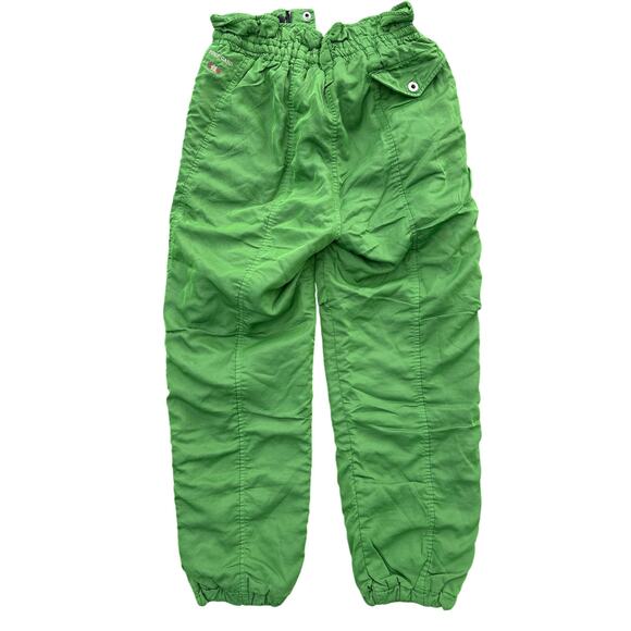 Vintage 80’s Post Card Italian ski wear 2 piece suit size 48 bright green retro - Picture 11 of 11